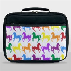 Colorful Horse Background Wallpaper Lunch Bag by Hannah976