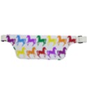 Colorful Horse Background Wallpaper Active Waist Bag View2