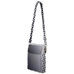 Background-wallpaper-texture-lines Dot Dots Black White Multi Function Travel Bag by Hannah976