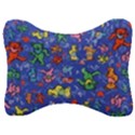 Grateful Dead Bears Pattern Velour Seat Head Rest Cushion View1