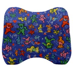 Grateful Dead Bears Pattern Velour Head Support Cushion by Cendanart