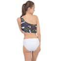 Mental Emojis Emoticons Icons Spliced Up Bikini Top  View2