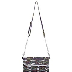 Time Nonlinear Curved Undirected Mini Crossbody Handbag by Paksenen