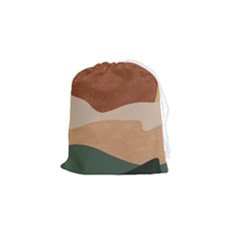 Sunrise Sunset Desert Wall Art Drawstring Pouch (small) by Bedest