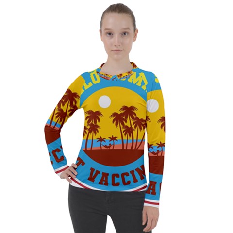 Vaccination Summer Women s Pique Long Sleeve T-shirt by Cendanart