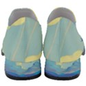 Mountains And Trees Illustration Painting Clouds Sky Landscape Women Slip On Heel Loafers View4