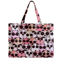 Cute Dog Seamless Pattern Background Zipper Mini Tote Bag by Grandong