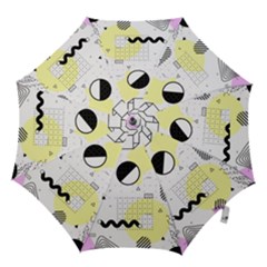 Graphic Design Geometric Background Hook Handle Umbrellas (medium) by Bedest