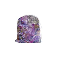 Abstract Pebbles Drawstring Pouch (small) by kaleidomarblingart