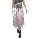 Cute Cats Seamless Pattern Velour Split Maxi Skirt View1