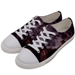 In The Cosmos Moon Sci-fi Space Sky Men s Low Top Canvas Sneakers by Cendanart