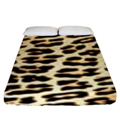Leopard Print Fitted Sheet (king Size) by TShirt44