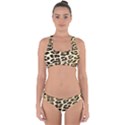 Leopard Print Cross Back Hipster Bikini Set View1
