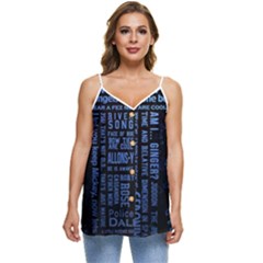 Doctor Who Tardis Casual Spaghetti Strap Chiffon Top by Cendanart