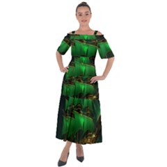 Ship Sailing Shoulder Straps Boho Maxi Dress  by Proyonanggan