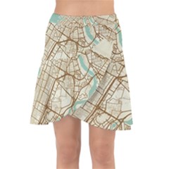 Mapart Dubai Map Wrap Front Skirt by Proyonanggan