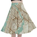 Mapart Dubai Map A-Line Full Circle Midi Skirt With Pocket View1