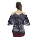 Grave Yard Dark Fantasy Trees Flutter Sleeve T-Shirt  View2
