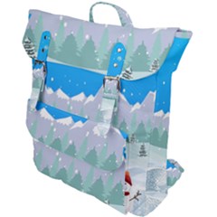 Snowman Orest Snowflakes Buckle Up Backpack by Hannah976