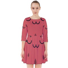 Watermelon Lock Love Smock Dress by Cemarart