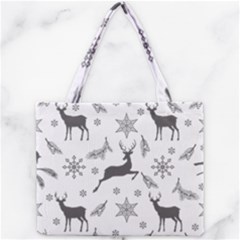 Gray-christmas-element-background-f4f0c9d44b5bbf0cb59e1f7f8d159344 Mini Tote Bag by saad11