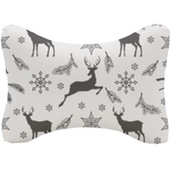 Gray-christmas-element-background-f4f0c9d44b5bbf0cb59e1f7f8d159344 Seat Head Rest Cushion by saad11