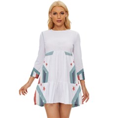 Star-decorative-embellishment-6aa070a89baeccaaaca156bbe13c325f Long Sleeve Babydoll Dress by saad11