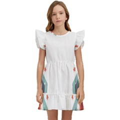 Star-decorative-embellishment-6aa070a89baeccaaaca156bbe13c325f Kids  Winged Sleeve Dress by saad11