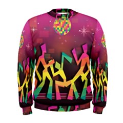 Dancing Colorful Disco Men s Sweatshirt by Bajindul