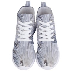 White Peacock Bird Women s Lightweight High Top Sneakers by Ndabl3x