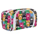 Cat Funny Colorful Pattern Toiletries Pouch View2