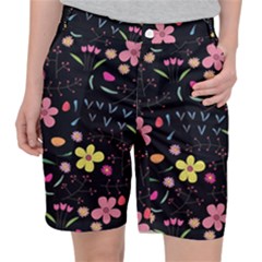 Beautiful Flower Plants Aesthetic Secret Garden Women s Pocket Shorts by Grandong