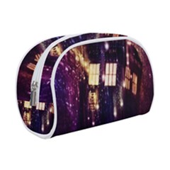 Tardis Regeneration Art Doctor Who Paint Purple Sci Fi Space Star Time Machine Make Up Case (small) by Cemarart