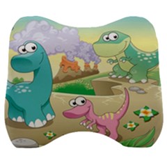 Kids Mural Cartoon Dinosaur Velour Head Support Cushion by nateshop