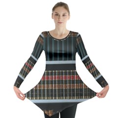 Books Bookshelf Library Education Long Sleeve Tunic  by Grandong