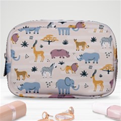 Wild Animals Seamless Pattern Make Up Pouch (small) by Ndabl3x