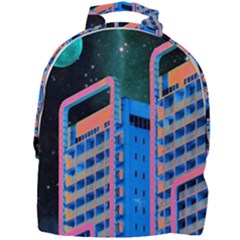 Fantasy City Architecture Building Cityscape Mini Full Print Backpack by Cemarart