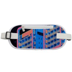 Fantasy City Architecture Building Cityscape Rounded Waist Pouch by Cemarart