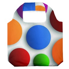 Abstract Dots Colorful Premium Foldable Grocery Recycle Bag by nateshop