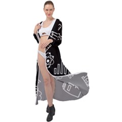 Knowledge Drawing Education Science Maxi Chiffon Beach Wrap by Proyonanggan