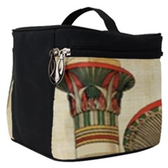 Egyptian Architecture Column Make Up Travel Bag (small) by Proyonanggan