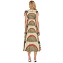 Egyptian Architecture Column V-Neck Drawstring Shoulder Sleeveless Maxi Dress View4