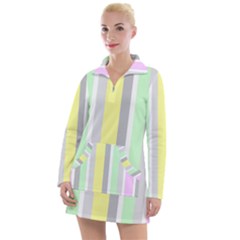 Stripes-2 Women s Long Sleeve Casual Dress by nateshop