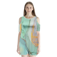 Huawei, Lite, Mate Shoulder Cutout Velvet One Piece by nateshop