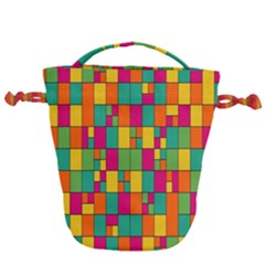 Abstract-background Drawstring Bucket Bag by nateshop