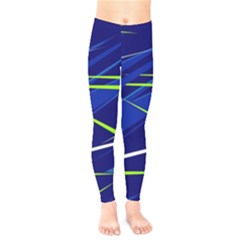 Abstract Lightings, Grunge Art, Geometric Backgrounds Kids  Classic Winter Leggings by nateshop