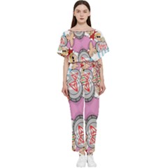 Imfd Trx Batwing Lightweight Chiffon Jumpsuit by imanmulyana