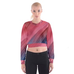 Abstract, Lines Cropped Sweatshirt by nateshop