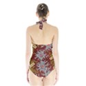 Authentic Aboriginal Art - Bushland Dreaming Halter Swimsuit View2