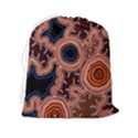 Authentic Aboriginal Art - Pathways Drawstring Pouch (2XL) View2